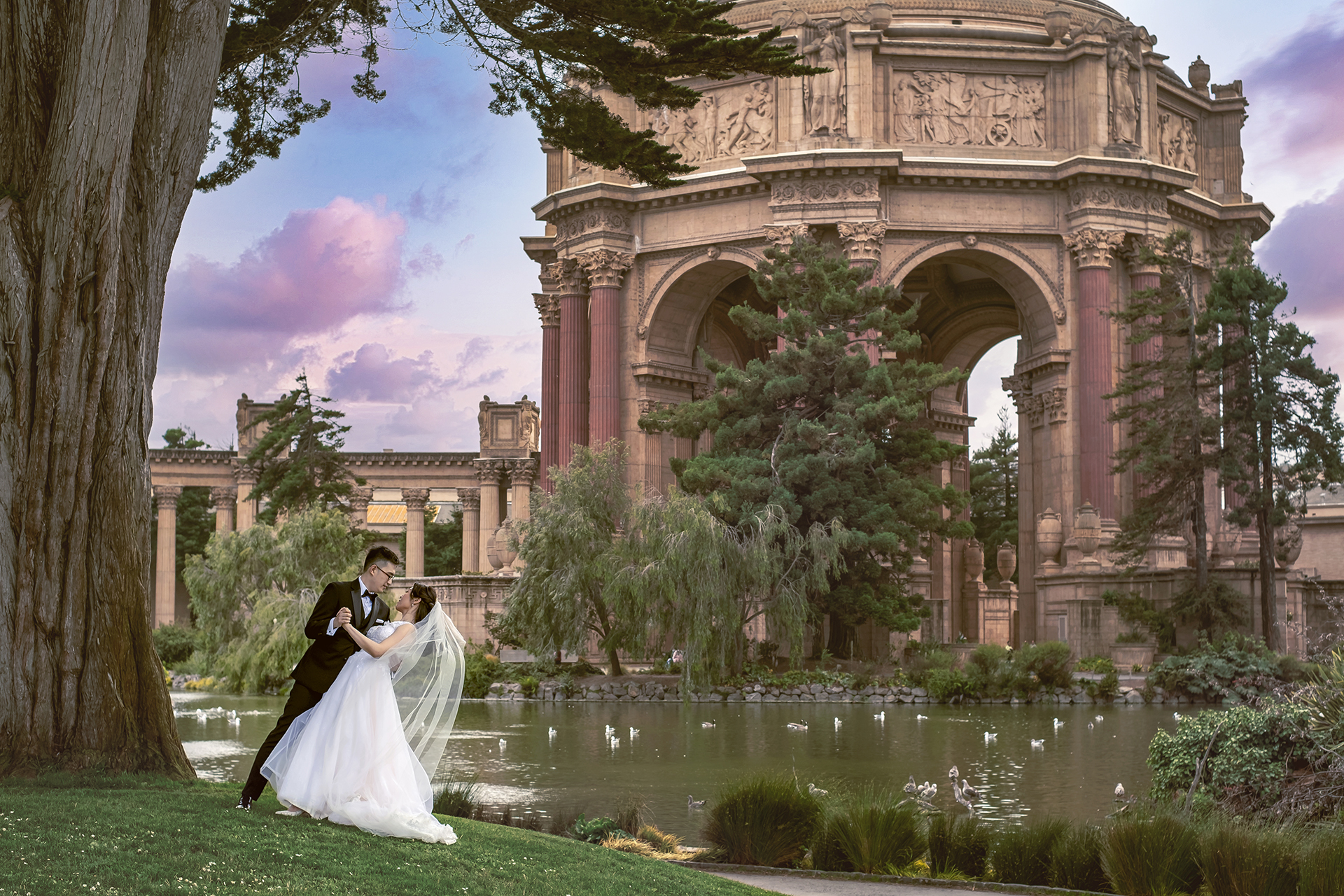 bridal artisan SF city hall Wedding